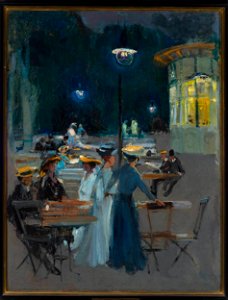 Ludwik de Laveaux - Parisian café at night - MP 256 - National Museum in Warsaw