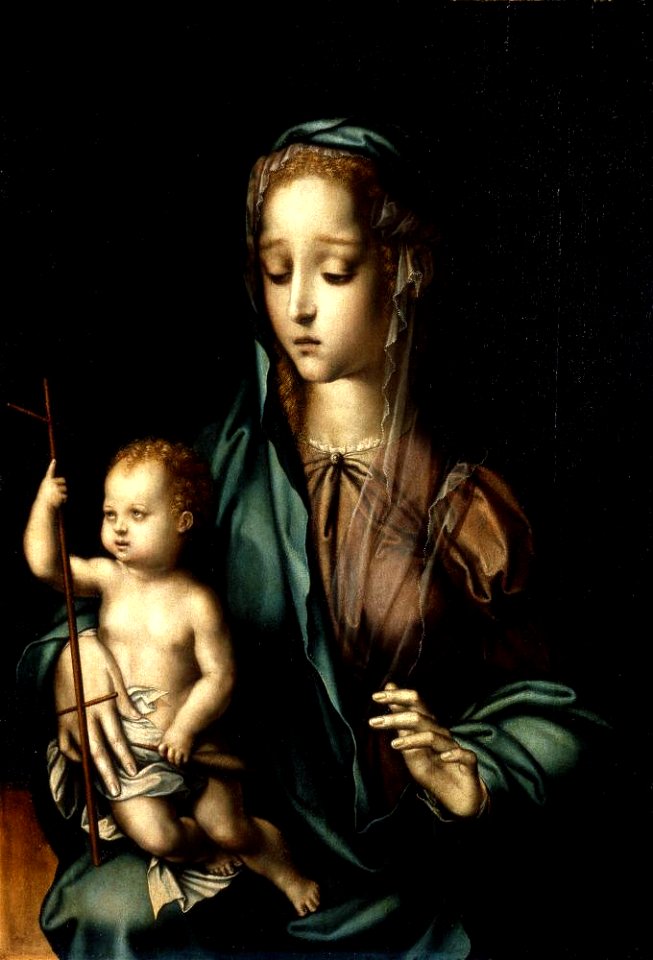 Luis de Morales - Virgin with the Yarn Winder - A80 - Hispanic Society of America