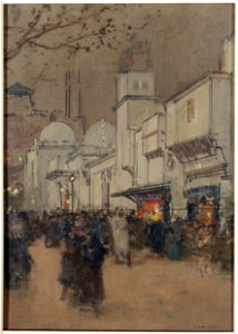 Luigi Loir - La rue des Nations, à l'Exposition Universelle de 1900 - P2508 - Musée Carnavalet