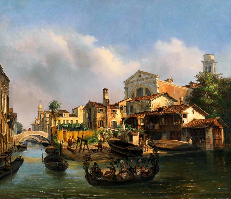 Luigi Querena Squero di San Trovaso 1860