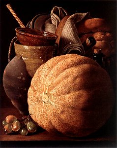 Luis Egidio Meléndez - Still-Life with Cantaloup Melon - WGA14761