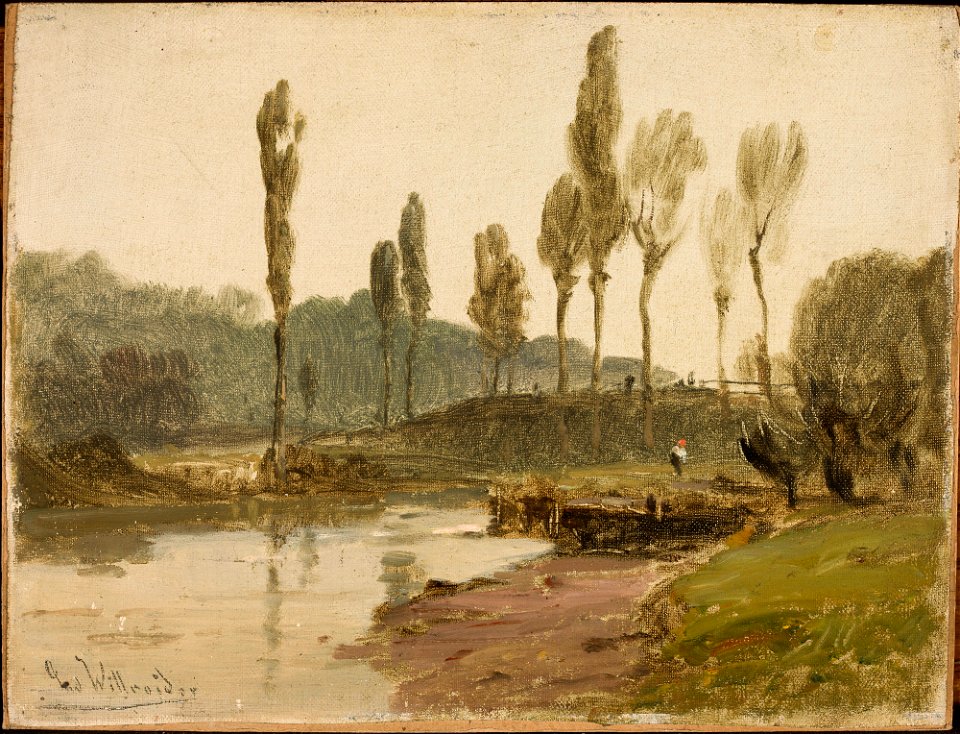 Ludwig Willroider - Forest landscape with water - 186599 MNW - National Museum in Warsaw