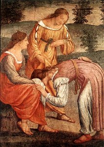 Bernardino Luini - The Game of the Golden Cushion (detail) - WGA13747