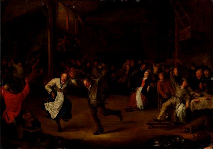 Gerrit Lundens - Dancing in an Inn - NG.M.02002 - National Museum of Art, Architecture and Design