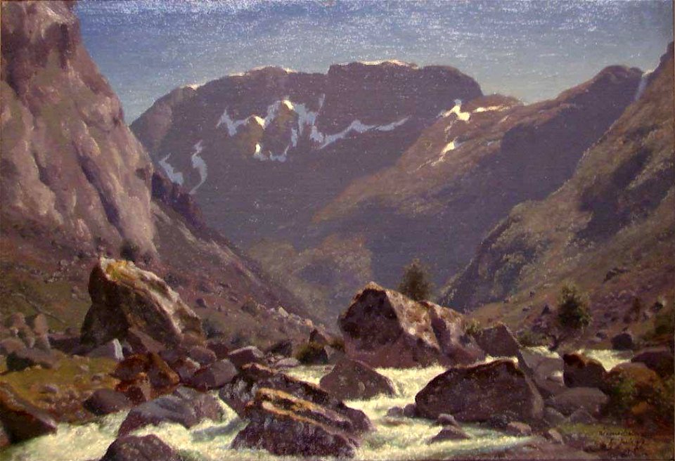 Bernt Lund - Landscape Study from Simedalen - NG.M.01504a - National Museum of Art, Architecture and Design