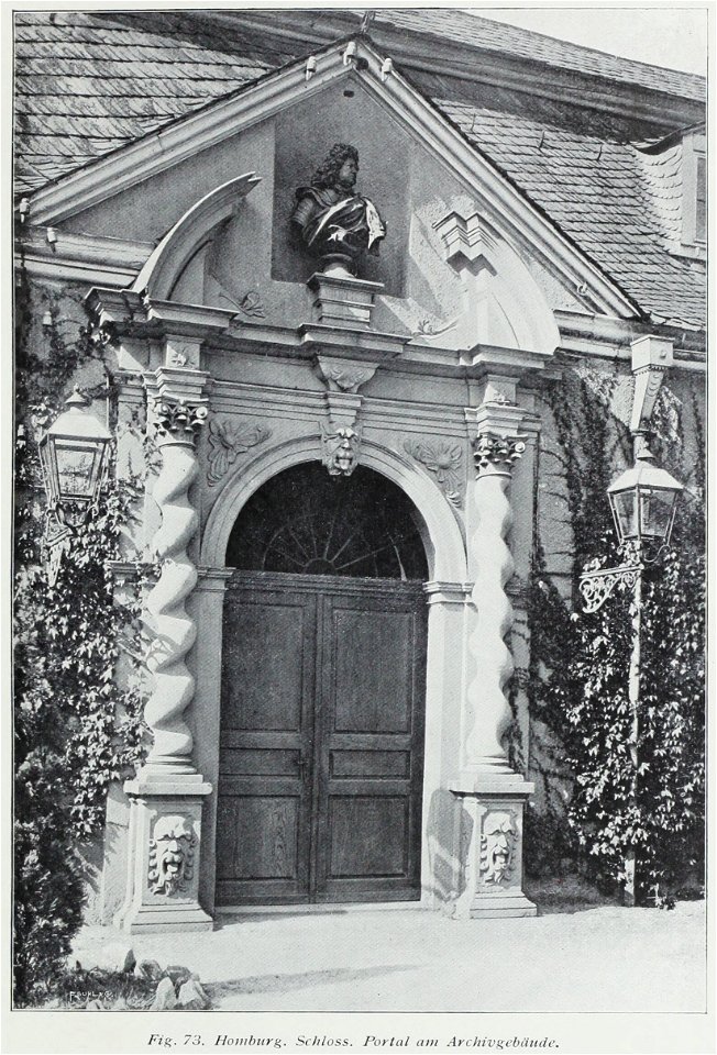 Luthmer II-073-Homburg Schloss Portal am Archivgebäude