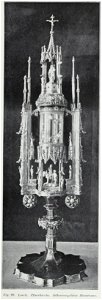 Luthmer I-099-Lorch Pfarrkirche Silbervergoldete Monstranz