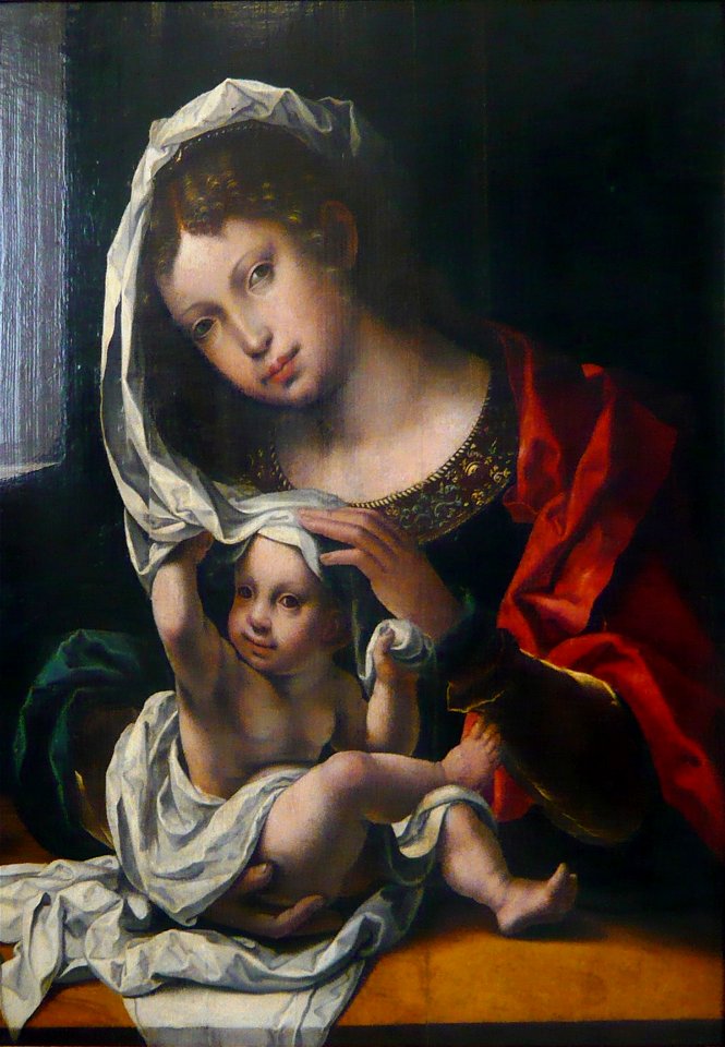 Mabuse-Madonna playing with veil-Dessau