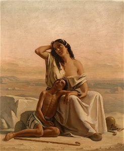Luigi Alois Gillarduzzi Hagar und Ismael in der Wüste 1851