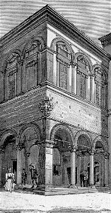 Macerata – Portico a destra del palazzo Comunale