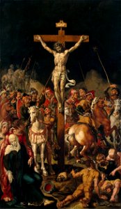 Maarten van Heemskerck - Crucifixion - WGA11314. Free illustration for personal and commercial use.