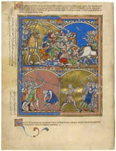 Maciejowski Bible - Morgan Library & Museum MS M.638, fol. 36v