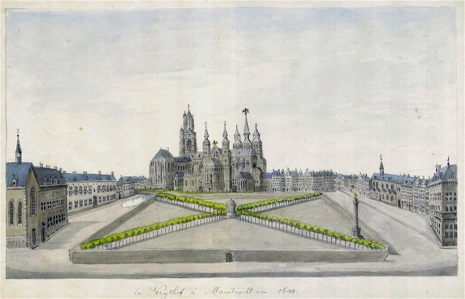 Maastricht, Vrijthof ca 1600 (Ph v Gulpen)