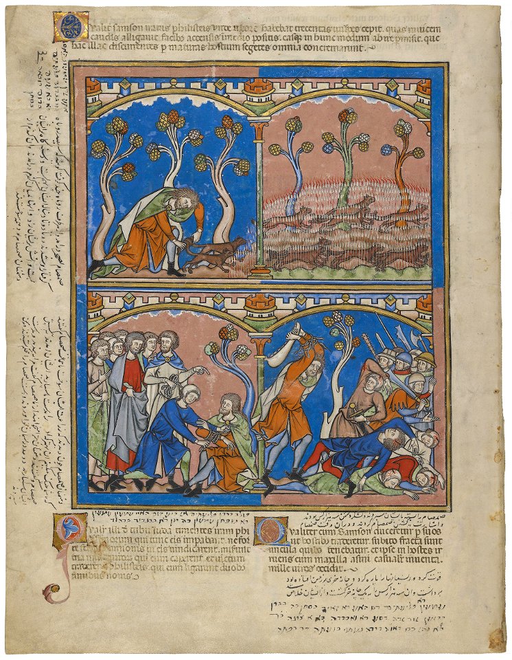 Maciejowski Bible - Morgan Library & Museum MS M.638, fol. 14v