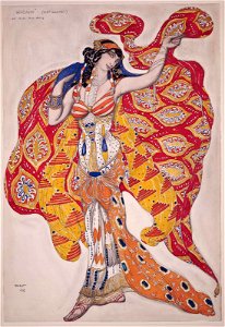 Madame Bartet as Berenice by L. Bakst (1913)