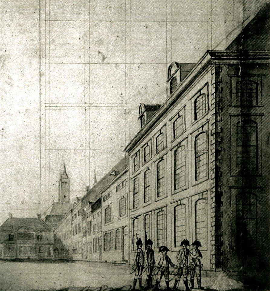 Maastricht, Vrijthof, Groote Sociëteit, ca 1800