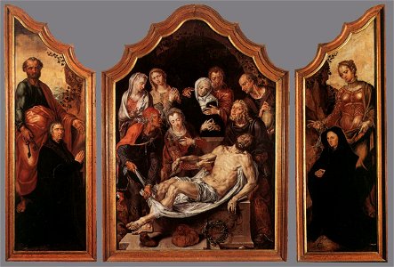 Maarten van Heemskerck - Triptych of the Entombment - WGA11317