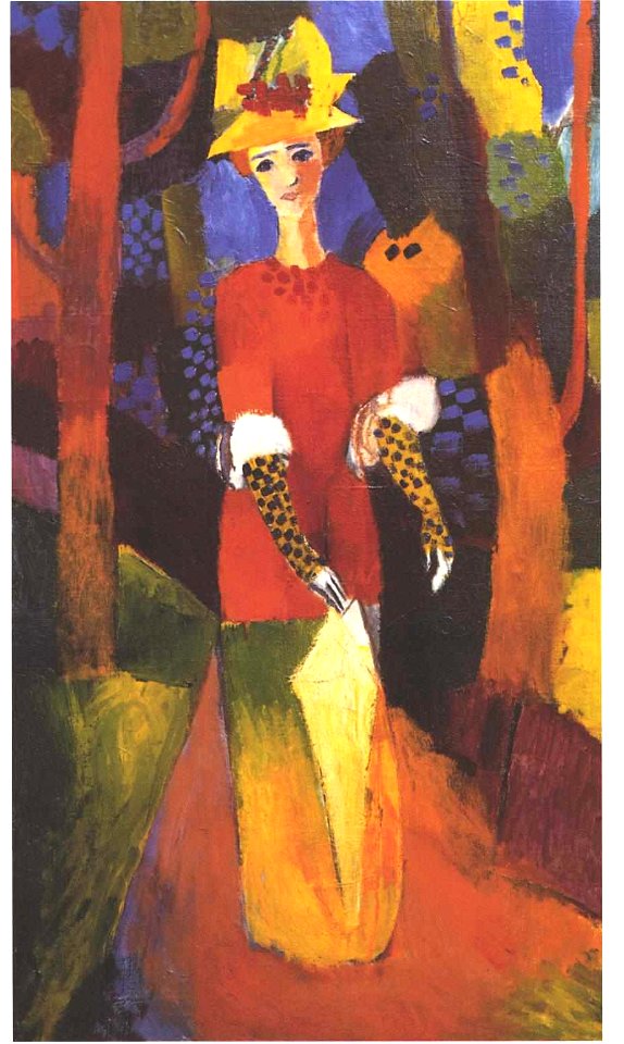 Macke - Frau im Park