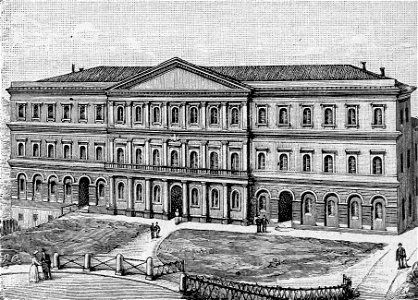 Macerata – Convitto Nazionale militare (xilografia)