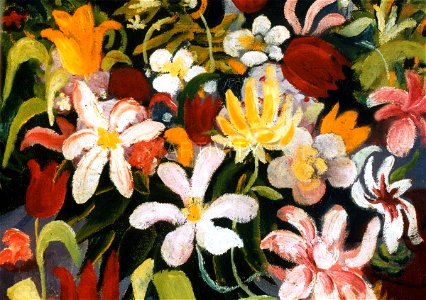 Macke Carpet in Flowers 1913