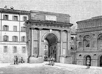 Macerata – Porta Mercato (xilografia)