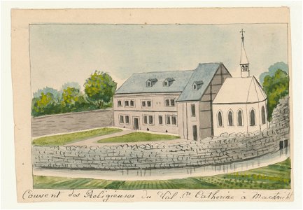 Maastricht, Faliezustersklooster (Ph v Gulpen, ca 1846)