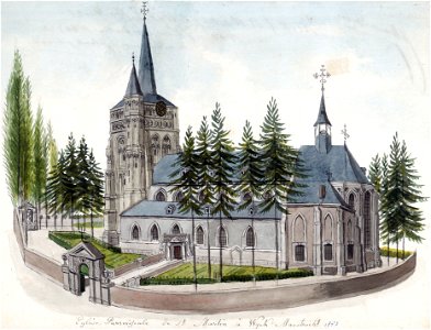 Maastricht, vm Sint-Maartenskerk (Ph v Gulpen, 1850)