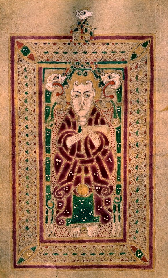 Mac Durnan Gospels - Lambeth Palace Lib MS1370 f70v (Mark)