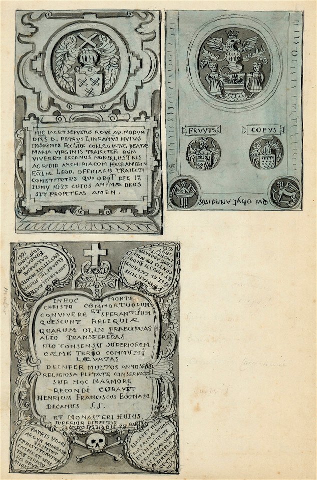 Maastricht, OLV-kerk, grafzerken (Ph v Gulpen)