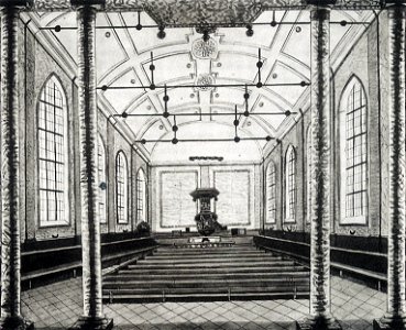 Maastricht, Interieur Luherse Kerk (Ph v Gulpen , ca 1840)