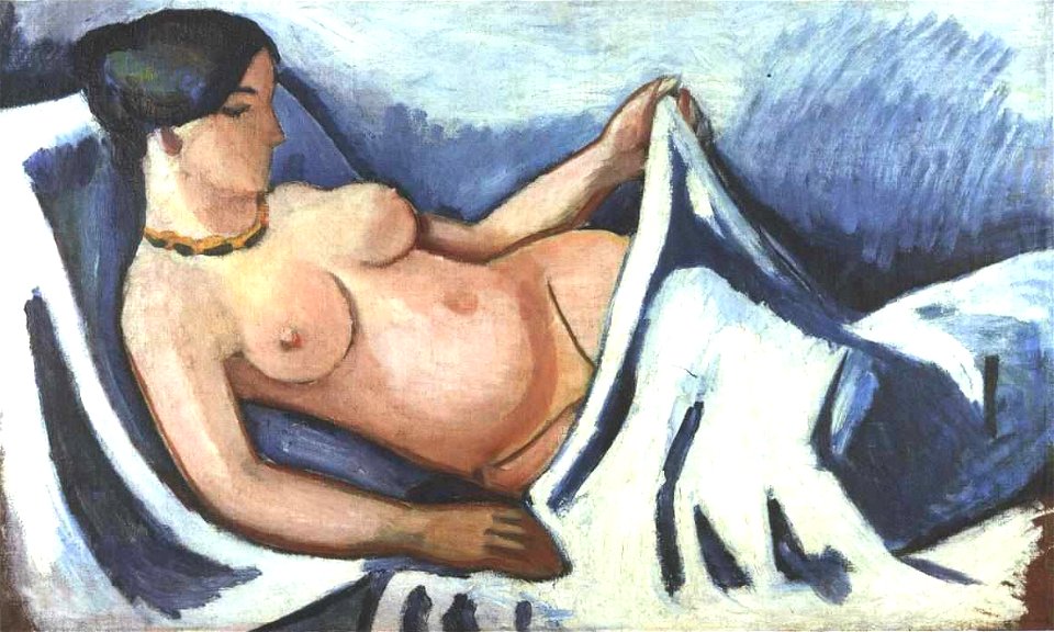 Macke - Liegender Akt