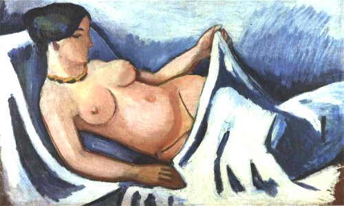 Macke - Liegender Akt