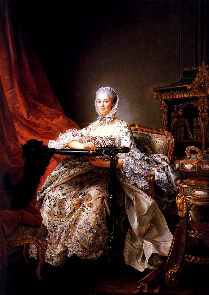 Madame de Pompadour by François-Hubert Drouais