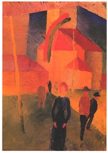 Macke - Beflaggte Kirche