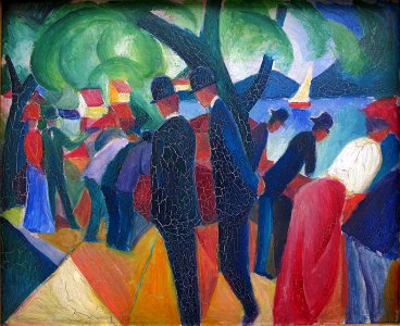 Macke SpaziergangaufderBrucke