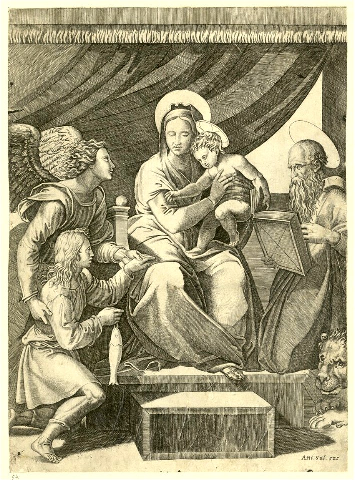 Marco Dente - Madonna mit dem Fisch, DG201736916