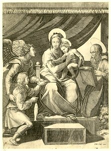 Marco Dente - Madonna mit dem Fisch, DG201736916