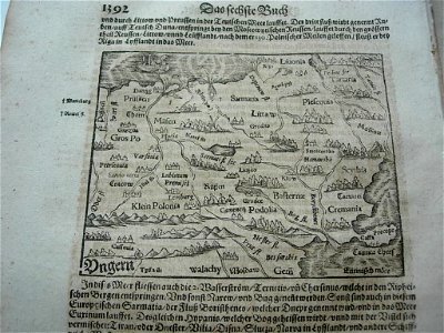 Map of Eastern Europe (1628). Free illustration for personal and commercial use.