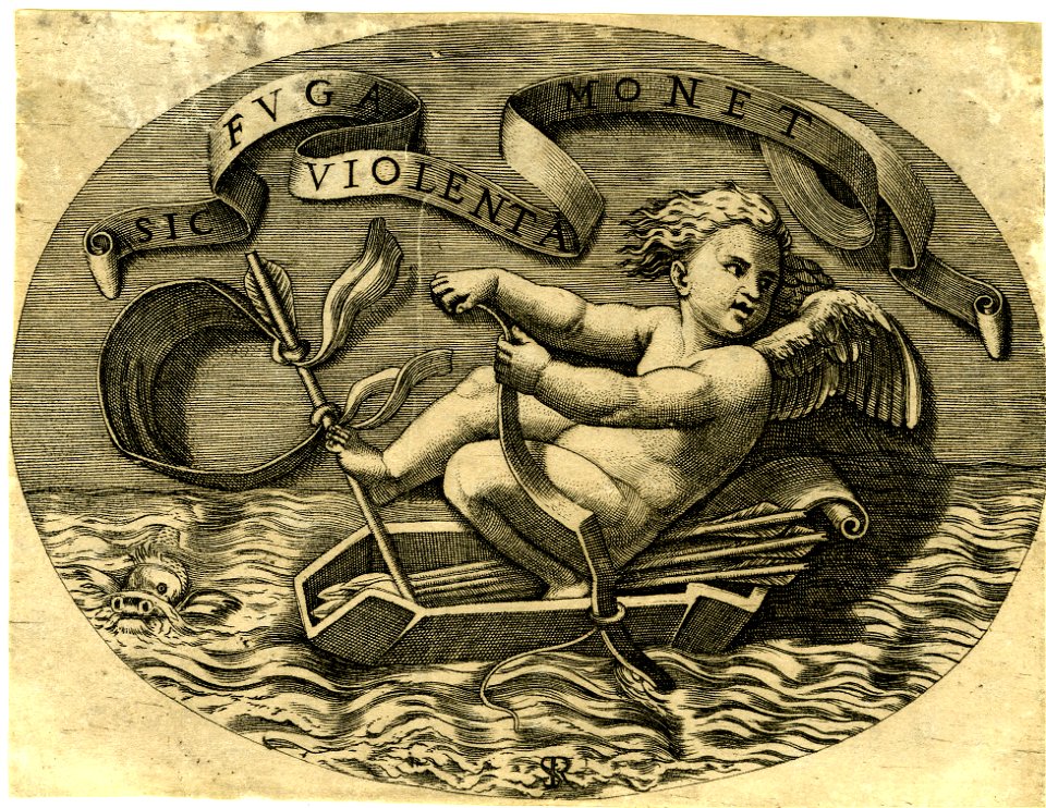 Marco da Ravenna - Eros escaping by sea, 1872,0113.389