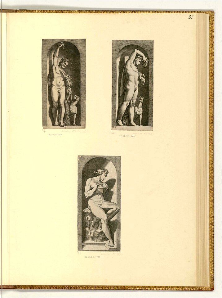 Marco Dente - Bacchus; Jüngling mit Panflöte, ItI2132