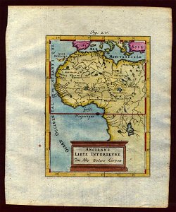 Map of ancient interior Libya, 1719