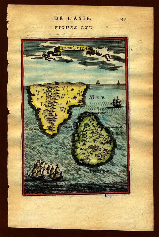 Map of Ceylon, 1683