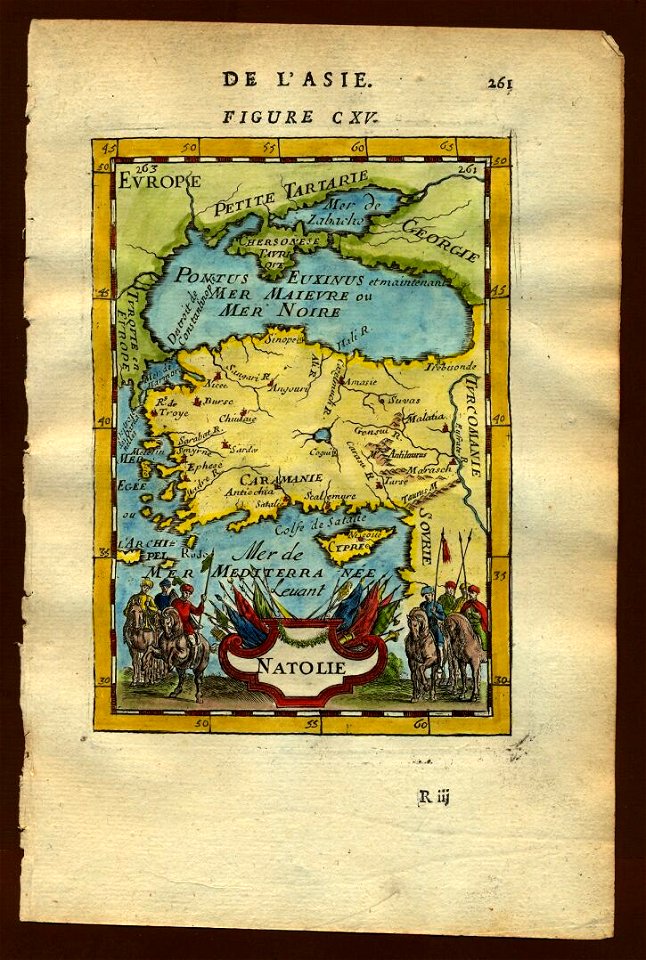Map of Anatolia, Description de L'Universe (Alain Manesson Mallet, 1683)