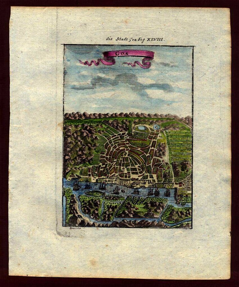 Map of Goa, 1719
