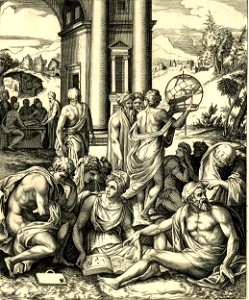 Marco da Ravenna - CircleSchool of - An assembly of male and female scholars of maths and sciences, 1873,0809.751
