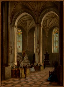 Marcin Zaleski - Interior of St. John’s Cathedral in Warsaw - MP 4100 - National Museum in Warsaw