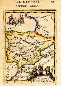 Map of ancient Spain, 1683