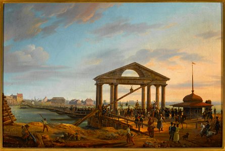 Marcin Zaleski - Entry to Warsaw with captives and standards won in the battles of Wawer and Dąb Wielki on 2 April 1831. - MP 4883 - National Museum in Warsaw