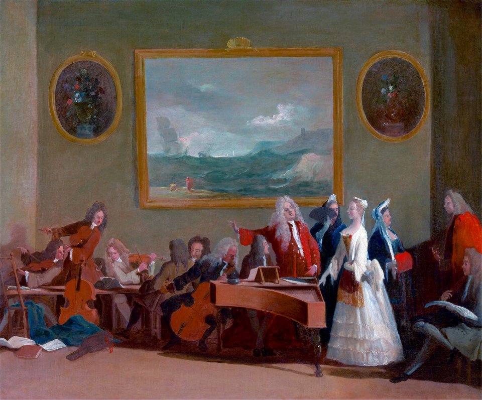 Marco Ricci - Rehearsal of an opera - Google Art Project (2328395) retuschiert