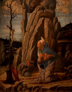 Marco Zoppo (1433-1478) - De Boetvaardige Hiëronymus (1470) - Bologna Pinacoteca Nazionale - 26-04-2012 9-18-30